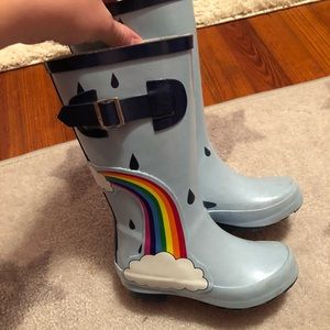 Rainbow rain boots toddler 9/10